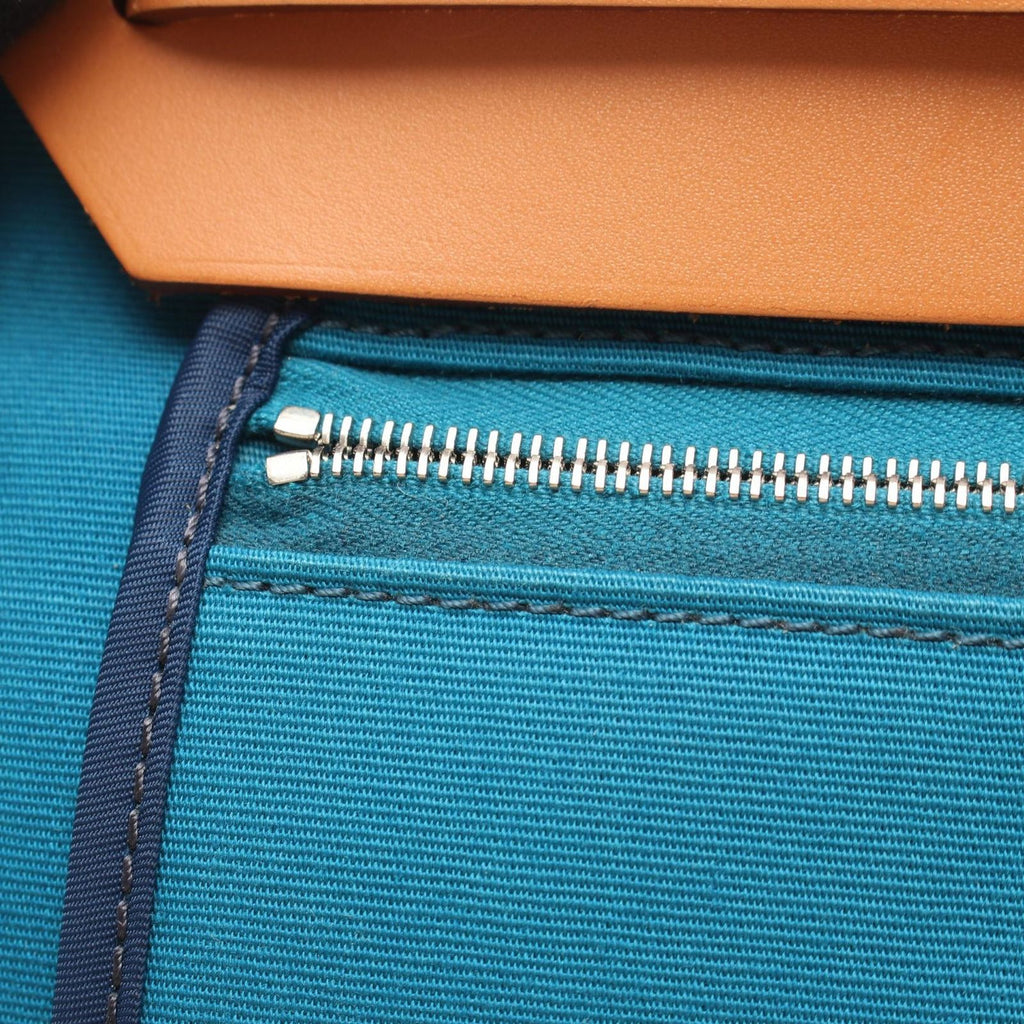 Hermes Handbag Herbag Zip PM 2-Way Blue — view 8