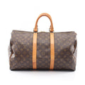 Louis Vuitton Boston Bag Keepall 45 Monogram Canvas Leather