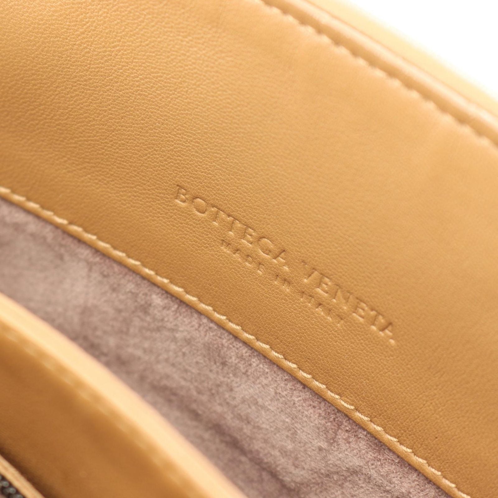 Bottega Veneta Shoulder Bag Olympia Intrecciato Brown Leather Chain — view 4
