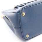 Prada Handbag Saffiano Lux Galleria 2-Way Blue Leather Tote — view 9