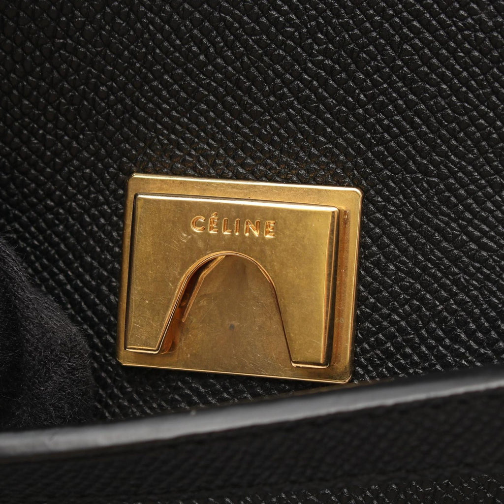 Celine Belt Bag Micro 2-Way Black Leather — view 8