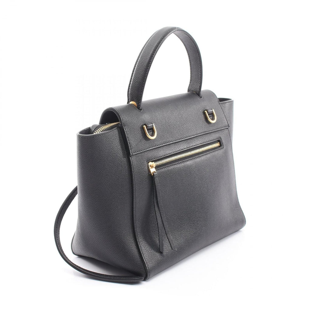 Celine Belt Bag Micro 2-Way Black Leather — view 2