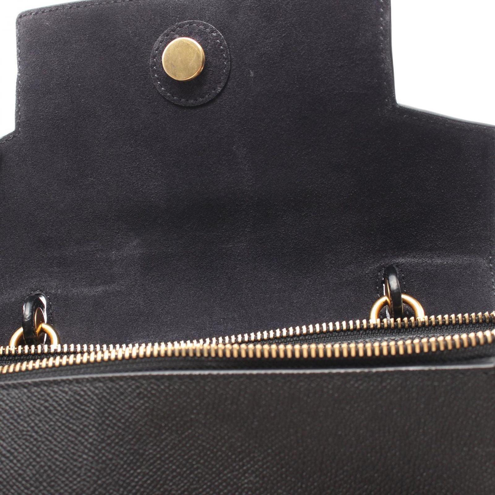 Celine Belt Bag Micro 2-Way Black Leather — view 9