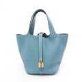 Hermes Handbag Picotin Lock PM New Blue Jean