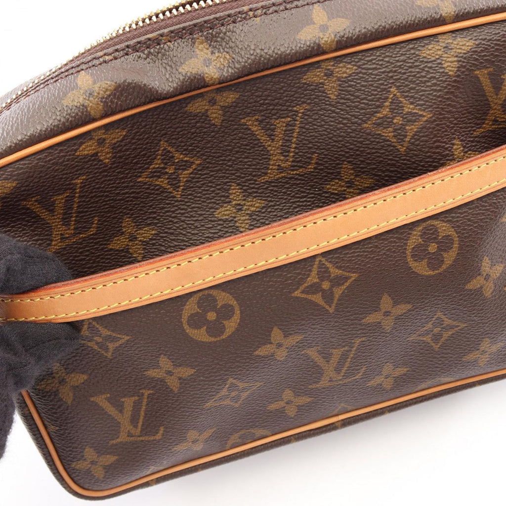 Louis Vuitton Clutch Compiegne 23 Canvas Leather — view 7