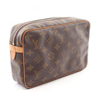 Louis Vuitton Clutch Compiegne 23 Canvas Leather — view 2