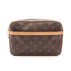 Louis Vuitton Clutch Compiegne 23 Canvas Leather