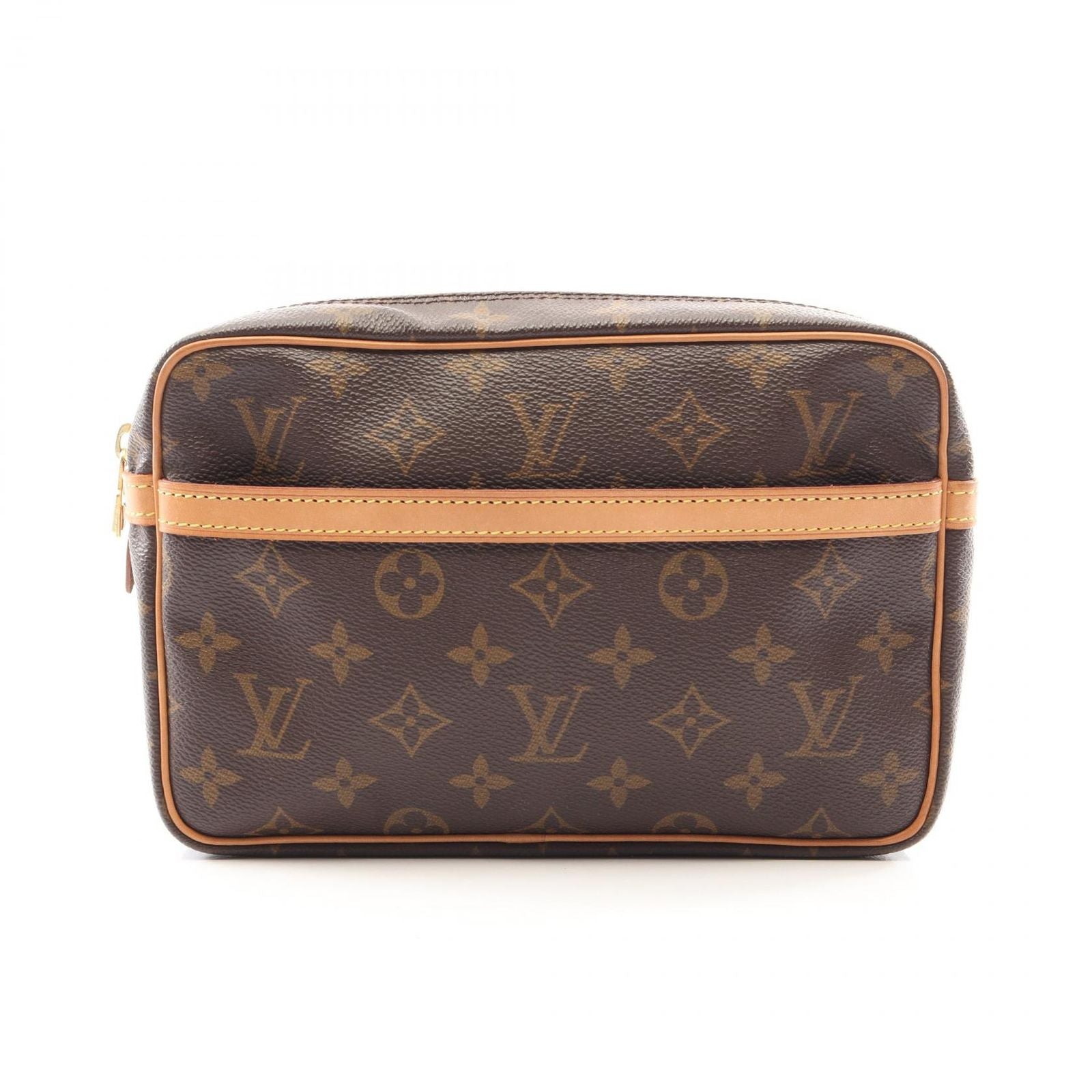 Louis Vuitton Clutch Compiegne 23 Canvas Leather