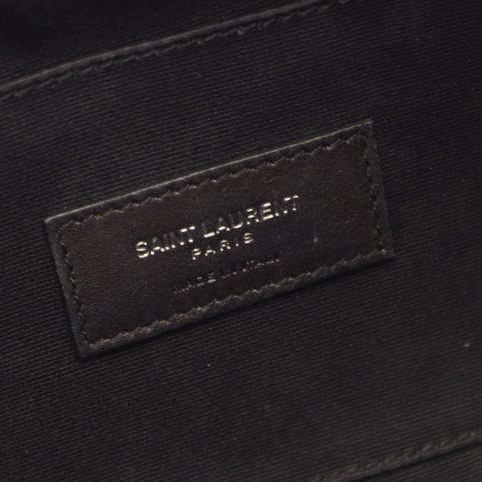 Saint Laurent Paris Waist Bag Classic Black Leather Sequin — view 4
