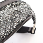 Saint Laurent Paris Waist Bag Classic Black Leather Sequin — view 9