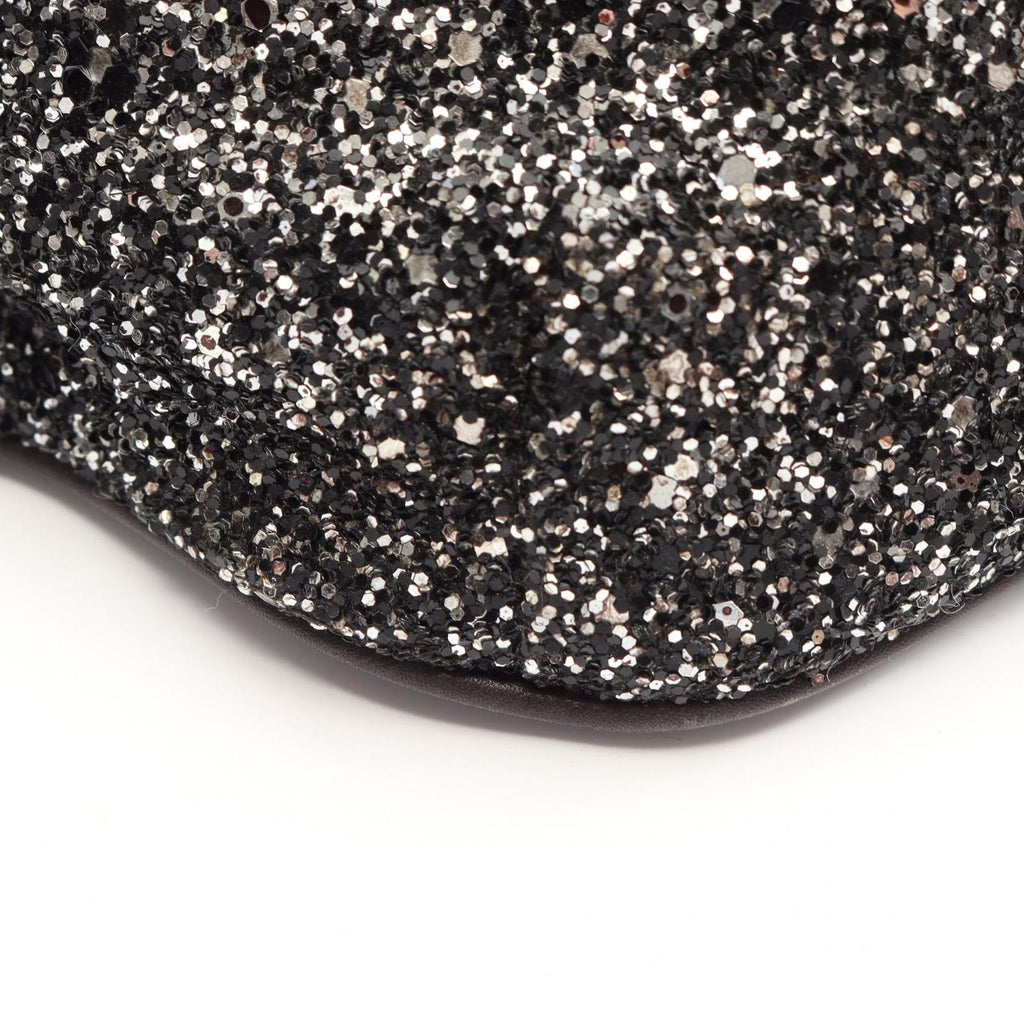 Saint Laurent Paris Waist Bag Classic Black Leather Sequin — view 6
