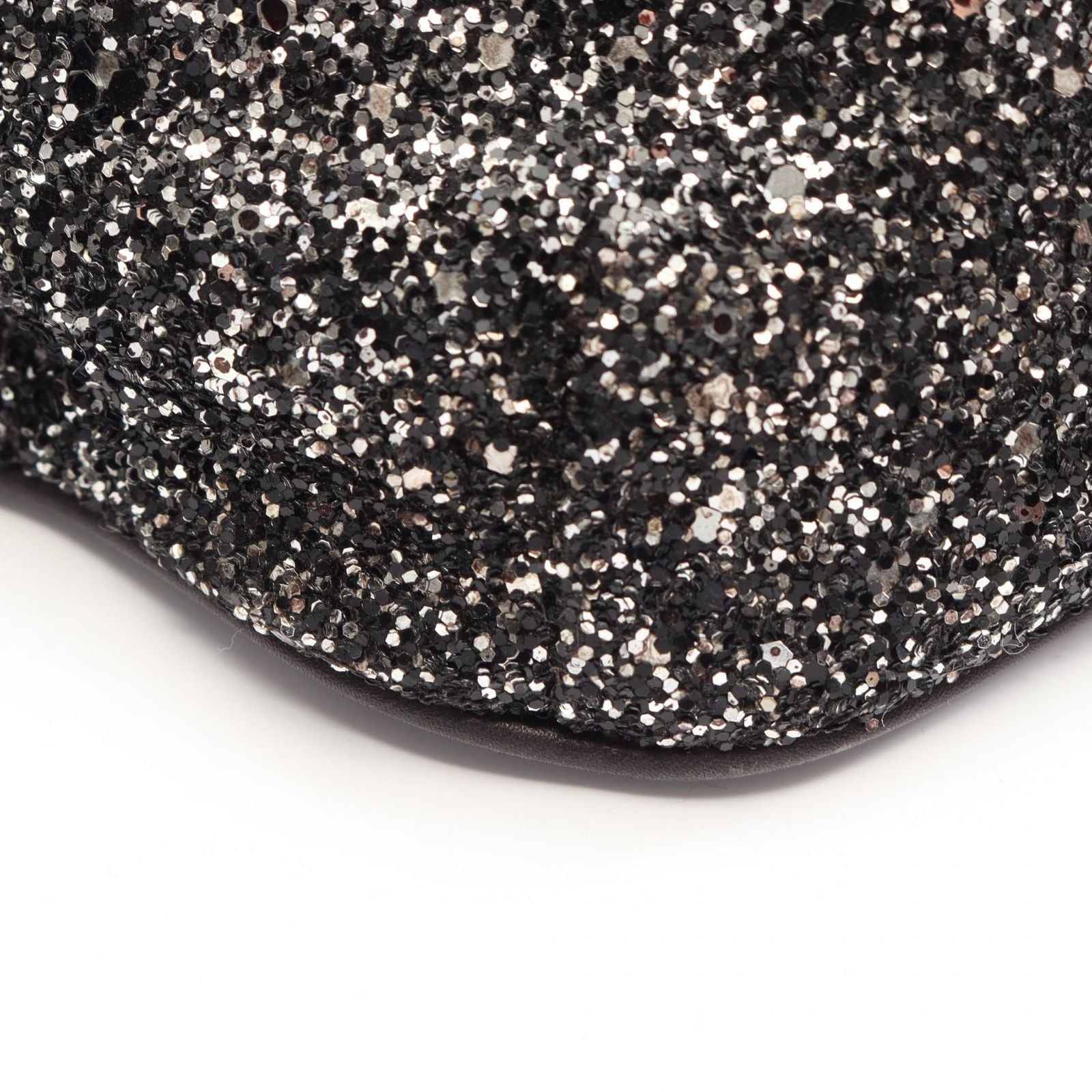 Saint Laurent Paris Waist Bag Classic Black Leather Sequin — view 6