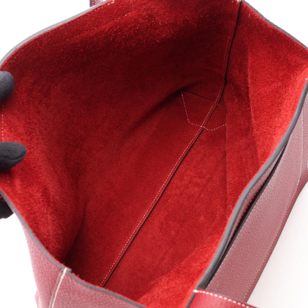 Hermes Tote Cover Series 31 Rouge Grena Leather — view 3