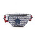 Gucci Waist Bag Children GG Logo Kids Blue Canvas Leather Star