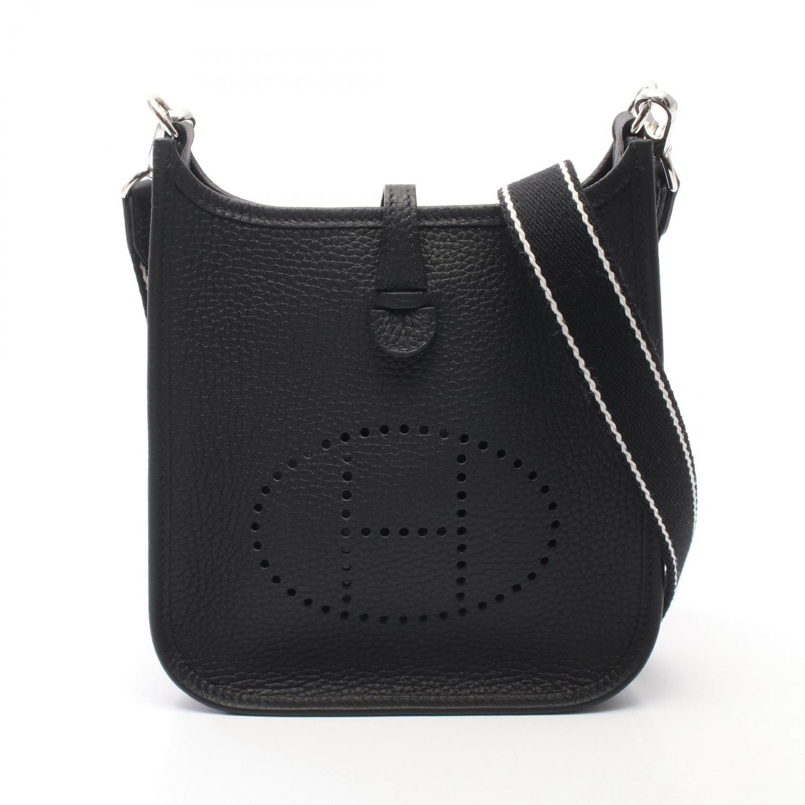 Hermes Shoulder Bag Evelyne TPM Amazon Black Leather TPM