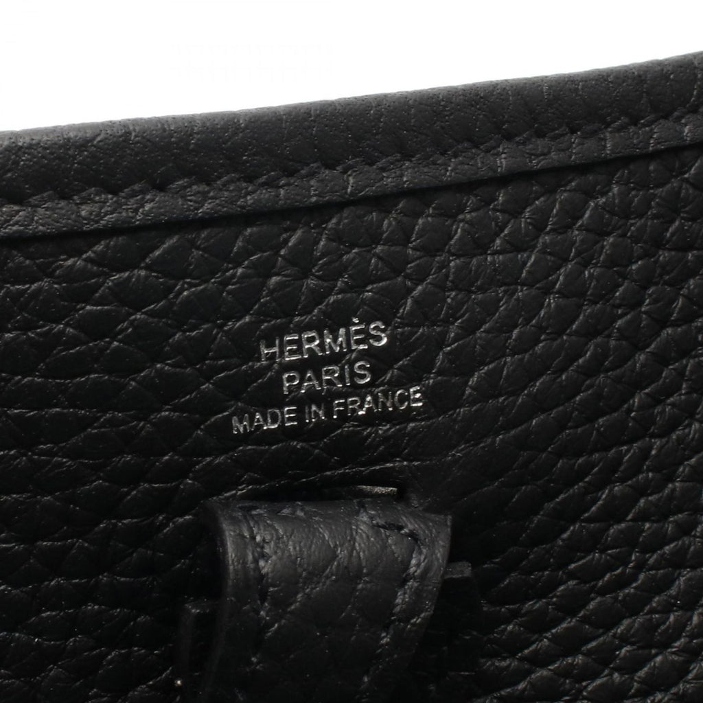 Hermes Shoulder Bag Evelyne TPM Amazon Black Leather TPM — view 4