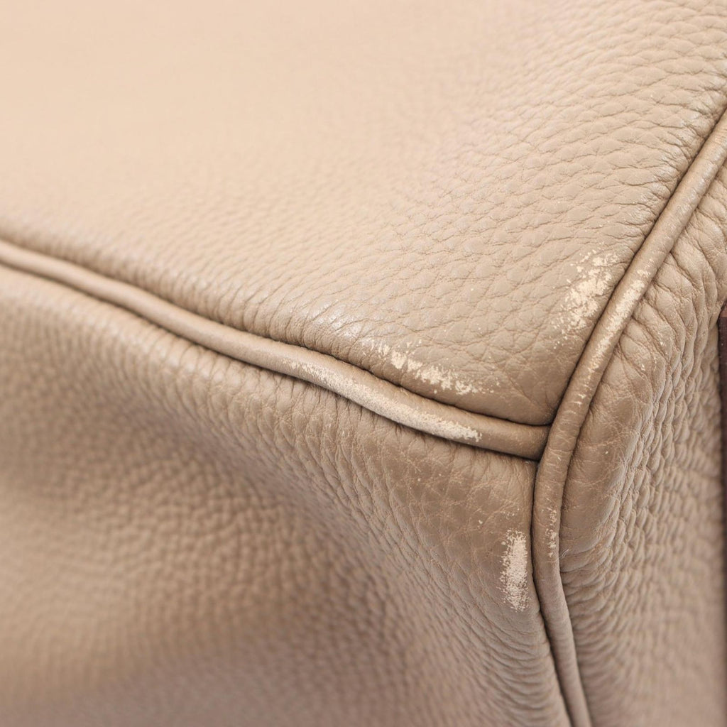Hermes Handbag Birkin 40 Etoupe Leather Calf — view 8