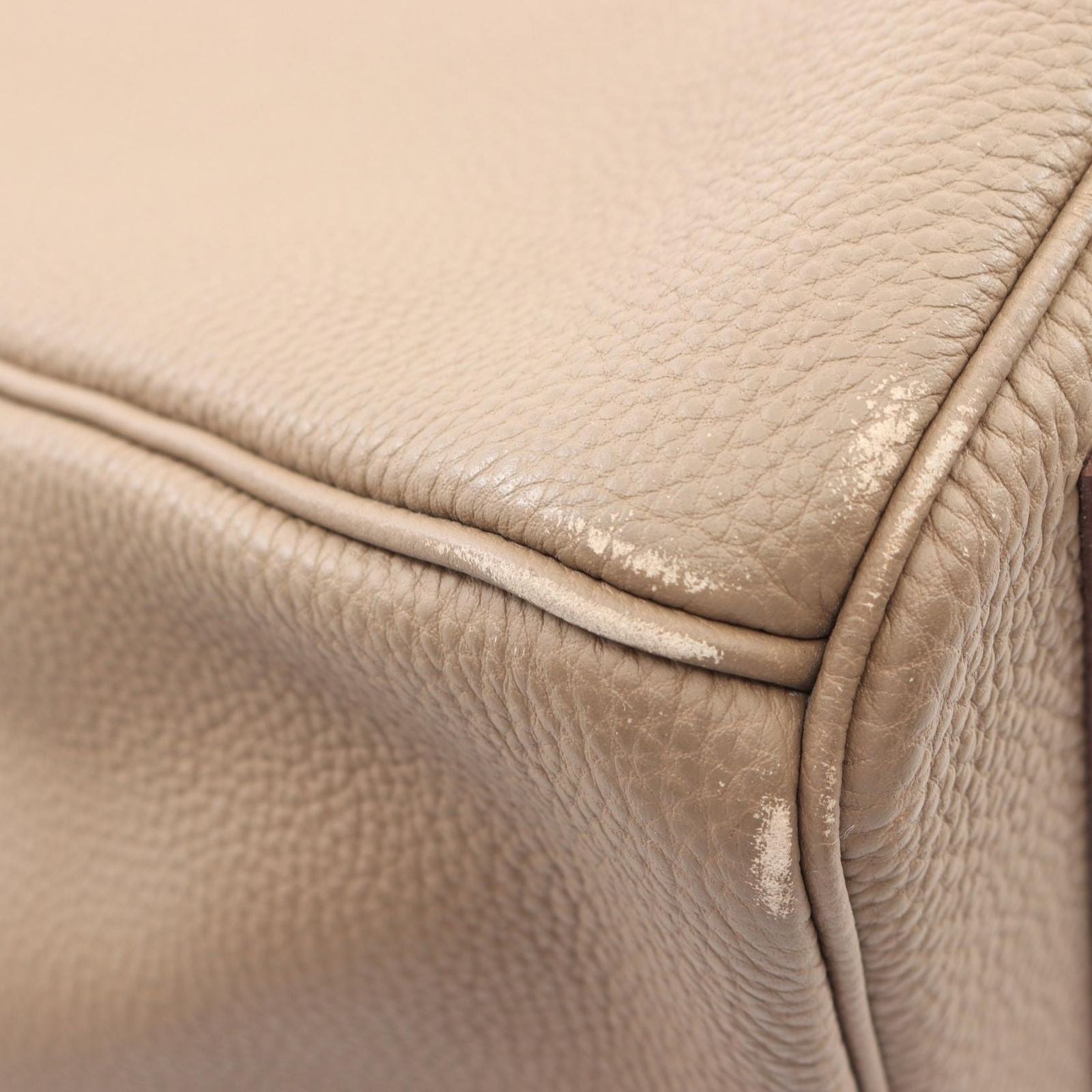 Hermes Handbag Birkin 40 Etoupe Leather Calf — view 8