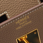 Hermes Handbag Birkin 40 Etoupe Leather Calf — view 4
