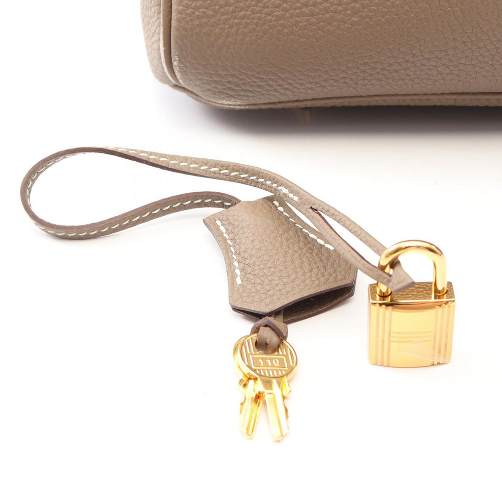 Hermes Handbag Birkin 40 Etoupe Leather Calf — view 6