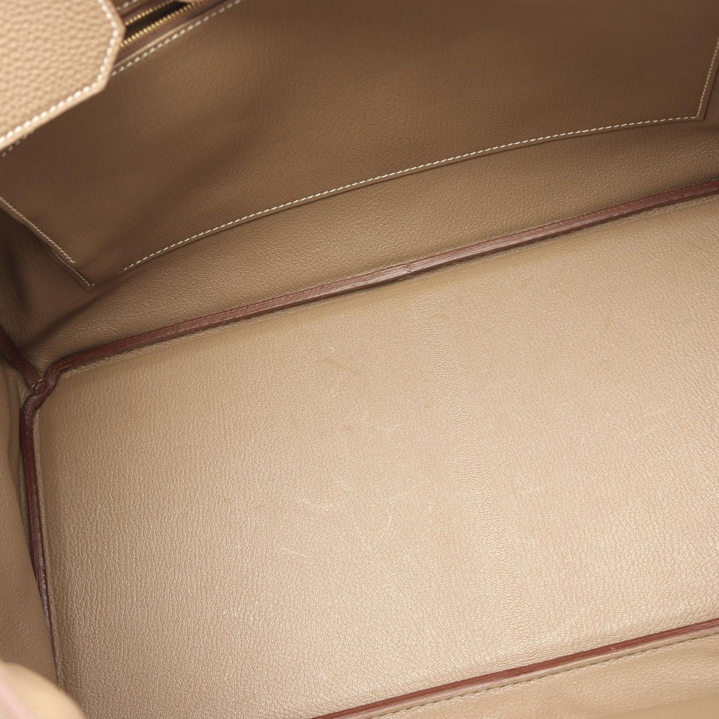 Hermes Handbag Birkin 40 Etoupe Leather Calf — view 7