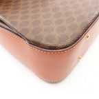 Celine Handbag Macadam 2-Way Dark Brown Canvas Leather Top Handle — view 8
