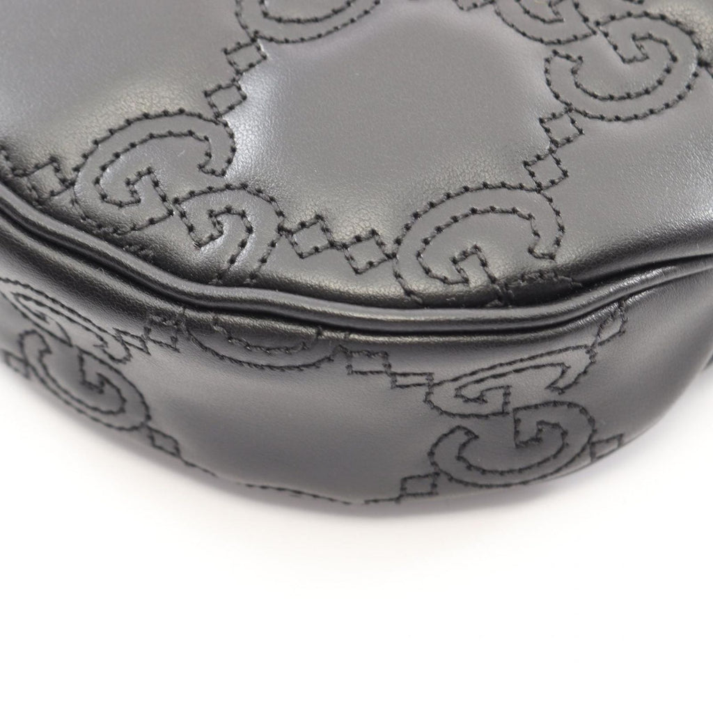 Gucci GG Matelasse 2-Way Black Leather Mini — view 5