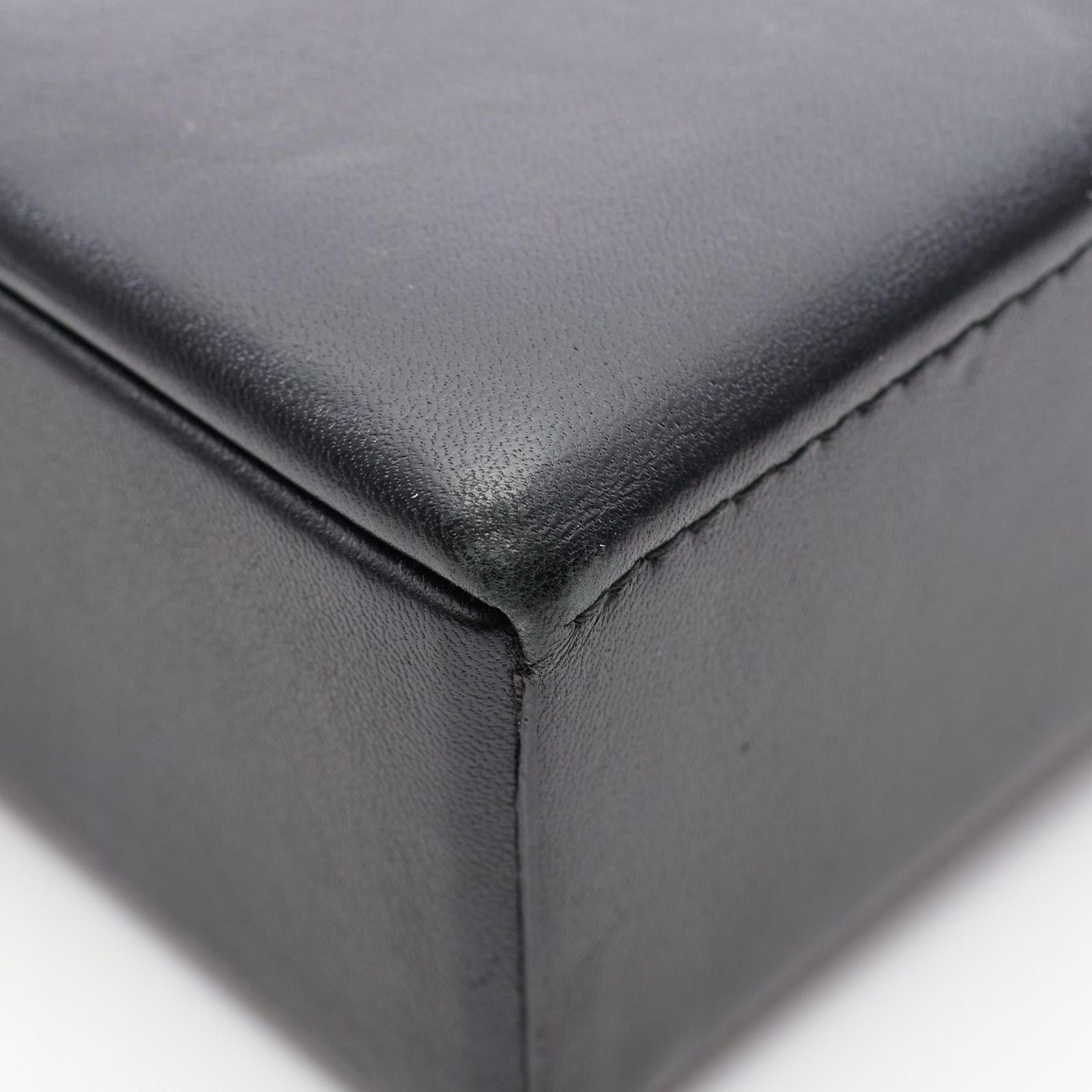 Dior Shoulder Bag Addict Small Box Black Leather — view 9
