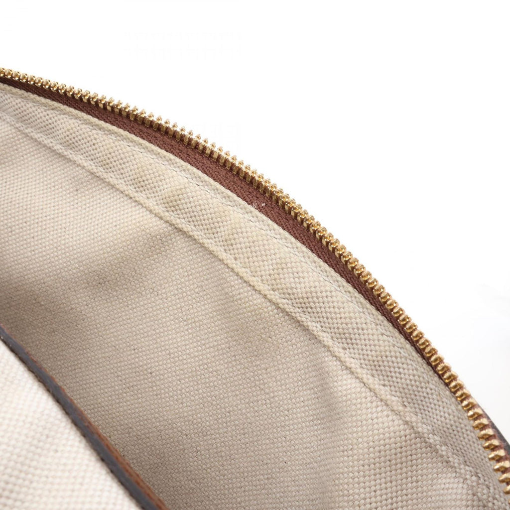 Gucci Shoulder Bag Jumbo GG Beige Brown Canvas Leather Interlocking — view 8