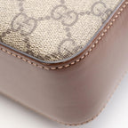 Gucci Shoulder Bag Jumbo GG Beige Brown Canvas Leather Interlocking — view 6