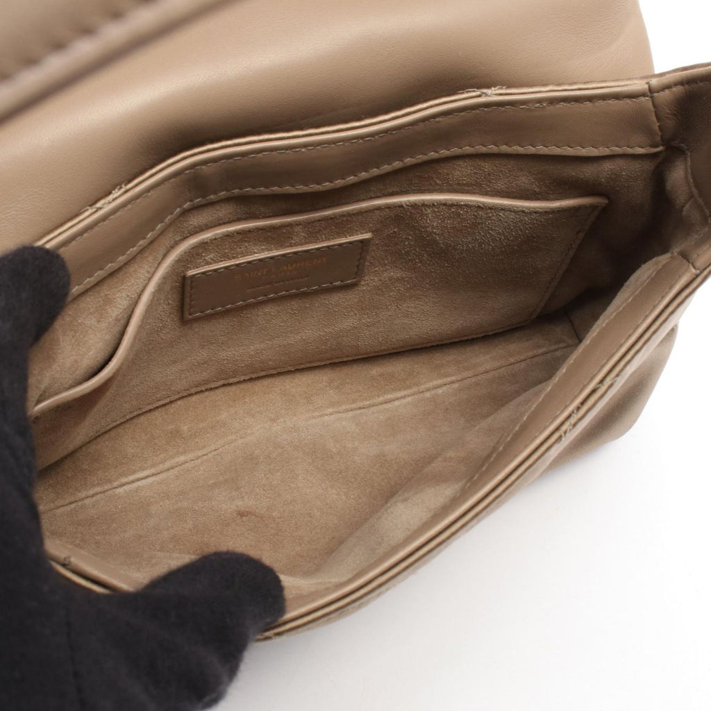 Saint Laurent Paris Shoulder Bag Blanc Fabric Leather le 57 — view 3
