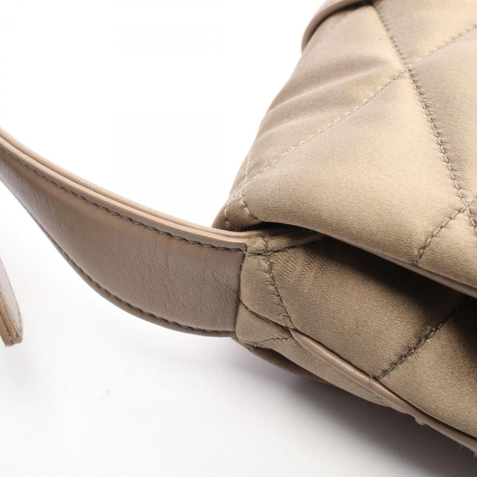 Saint Laurent Paris Shoulder Bag Blanc Fabric Leather le 57 — view 8