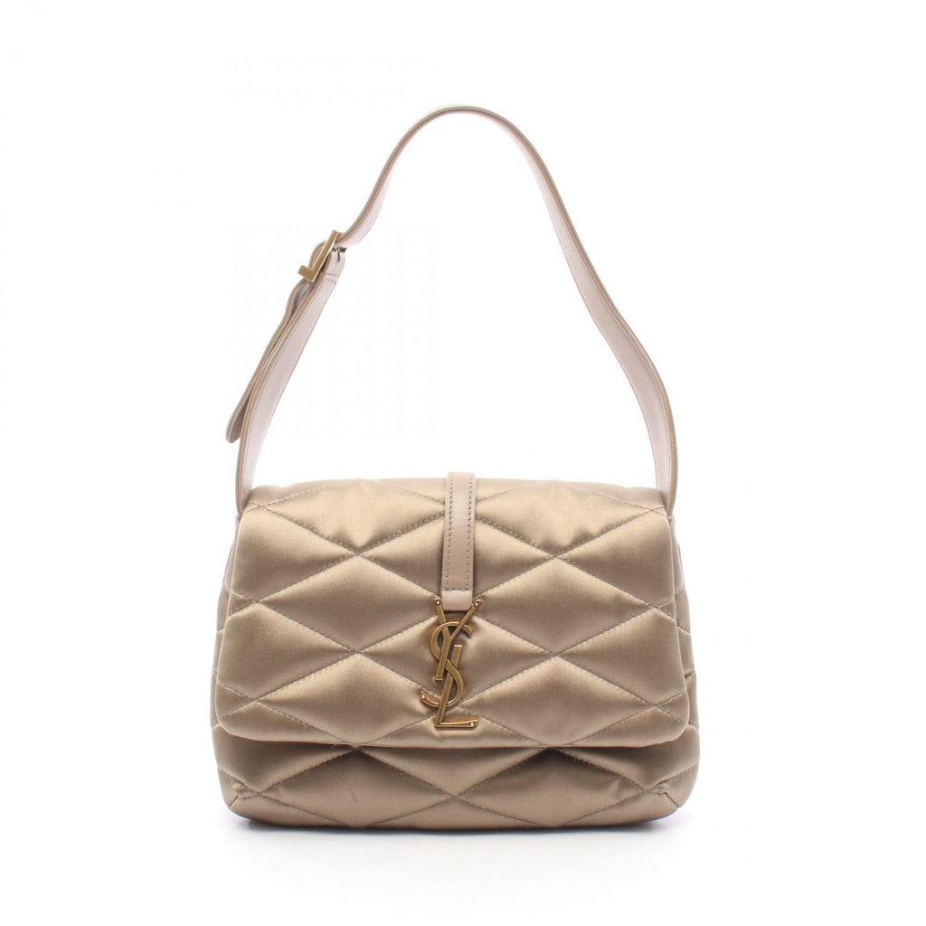 Saint Laurent Paris Shoulder Bag Blanc Fabric Leather le 57