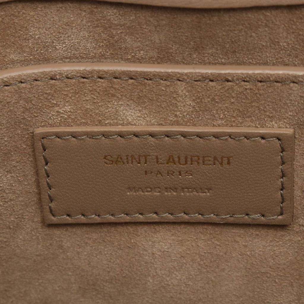 Saint Laurent Paris Shoulder Bag Blanc Fabric Leather le 57 — view 4
