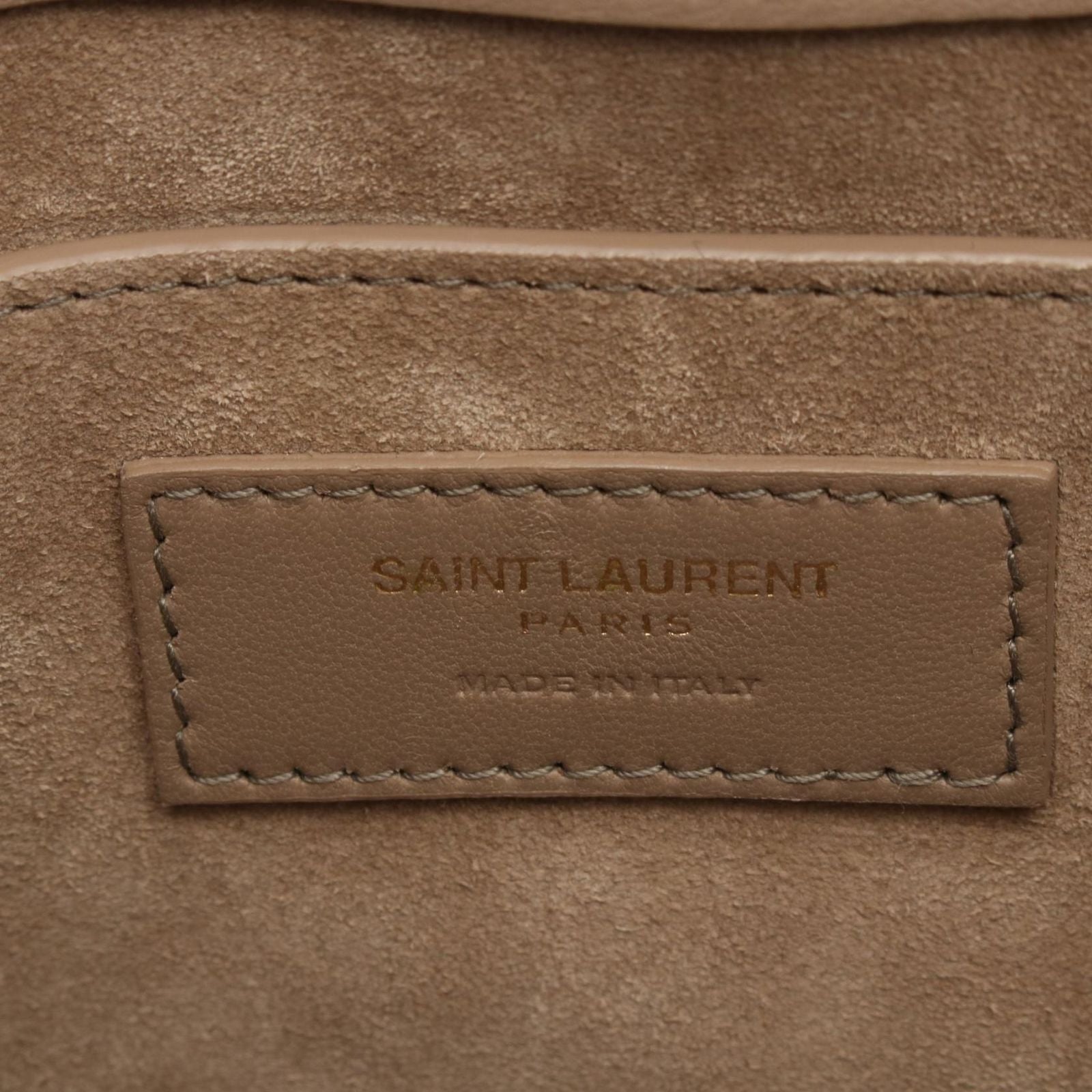 Saint Laurent Paris Shoulder Bag Blanc Fabric Leather le 57 — view 4