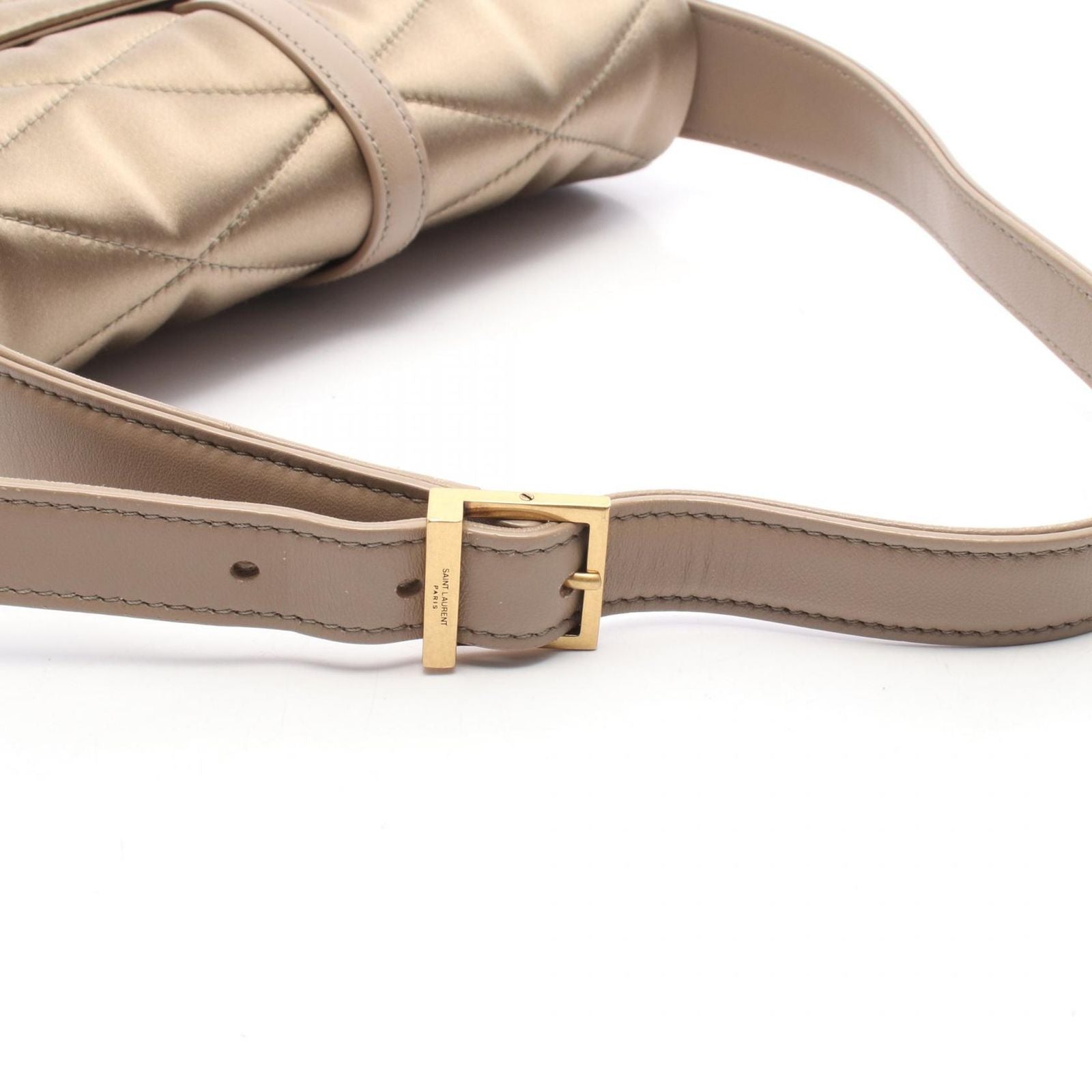 Saint Laurent Paris Shoulder Bag Blanc Fabric Leather le 57 — view 7