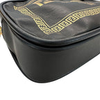 Fendi Shoulder Bag Leather Fender Che Black Crossbody Compact — view 4