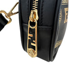 Fendi Shoulder Bag Leather Fender Che Black Crossbody Compact — view 6