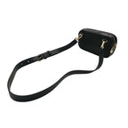 Fendi Shoulder Bag Leather Fender Che Black Crossbody Compact — view 9