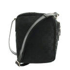 Gucci GG Canvas Shoulder Bag Leather Black