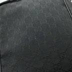 Gucci GG Canvas Shoulder Bag Leather Black — view 6