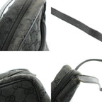 Gucci GG Canvas Shoulder Bag Leather Black — view 7