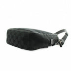 Gucci GG Canvas Shoulder Bag Leather Black — view 4