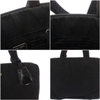 Prada Tote Triangle Plate Logo Nylon Black — view 9