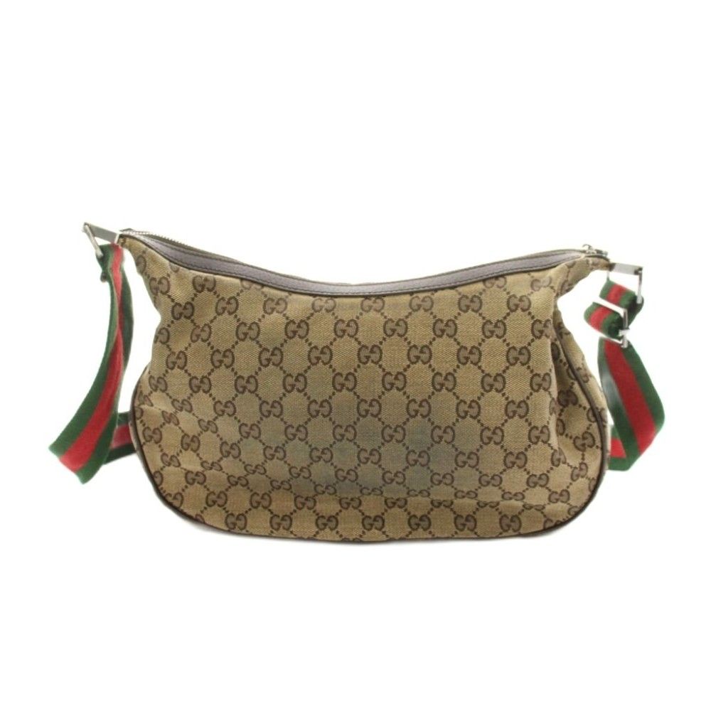 Gucci Shoulder Bag GG Canvas Sherry Line Brown YT — view 3