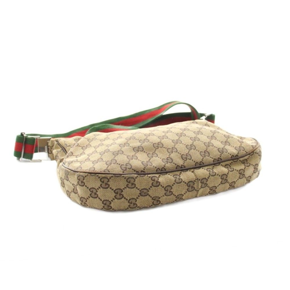 Gucci Shoulder Bag GG Canvas Sherry Line Brown YT — view 4