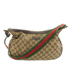 Gucci Shoulder Bag GG Canvas Sherry Line Brown YT