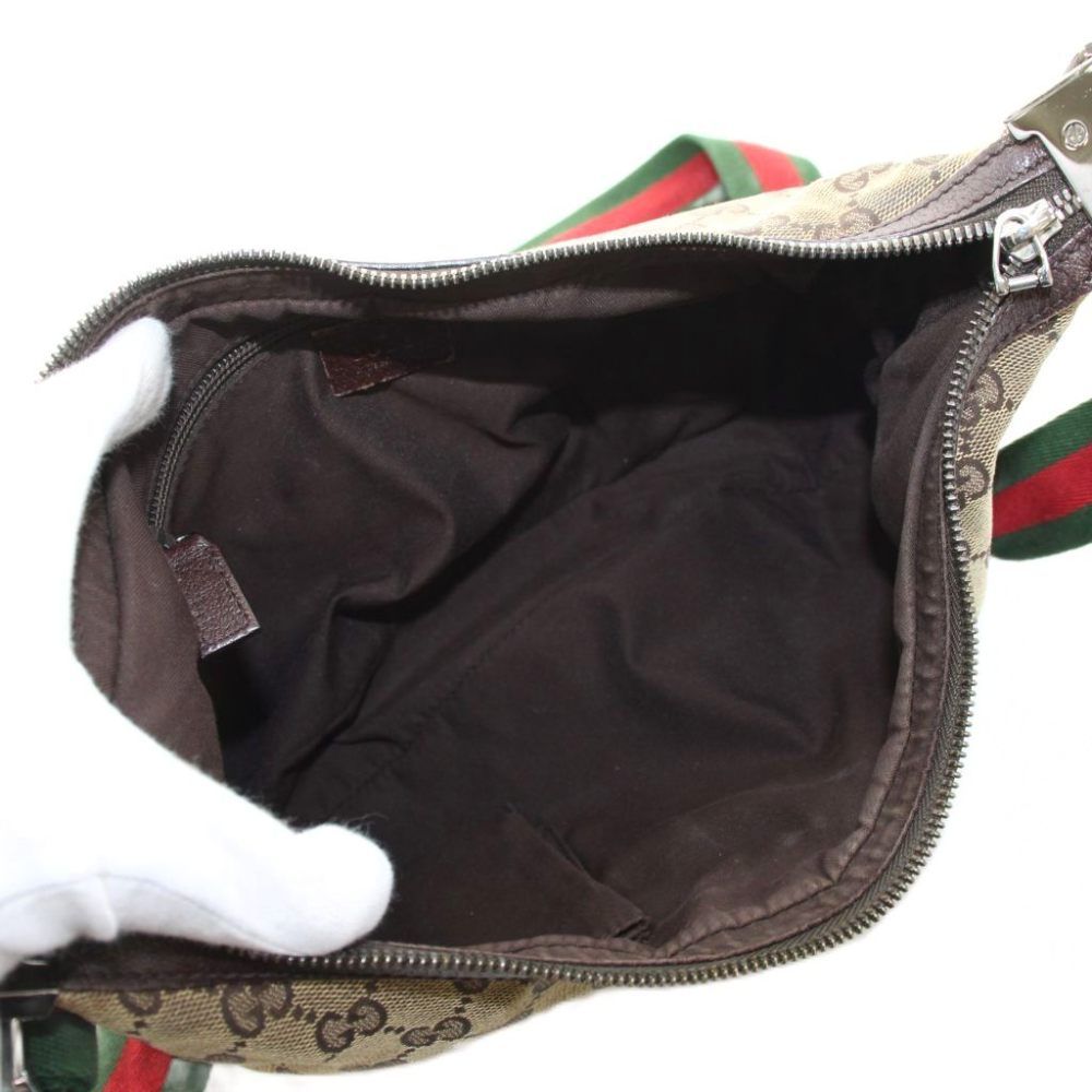 Gucci Shoulder Bag GG Canvas Sherry Line Brown YT — view 6