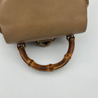 Gucci Bamboo Backpack Shoulder Bag Beige Brown — view 7