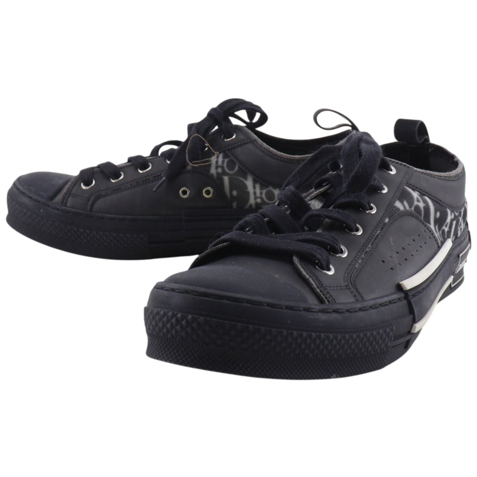 Dior Oblique Nylon Canvas Lava Black Sneakers